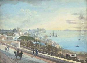 View over the Bay of Naples by Neapolitan School