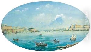 Entrance to the harbour at Valetta, Malta
