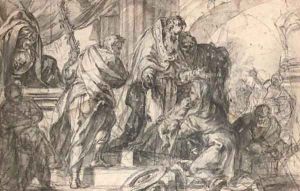 The Presentation in the Temple by Neapolitan School