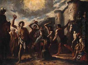 The Stoning of Saint Stephen by Neapolitan School