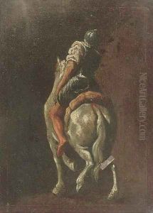 A soldier on horseback