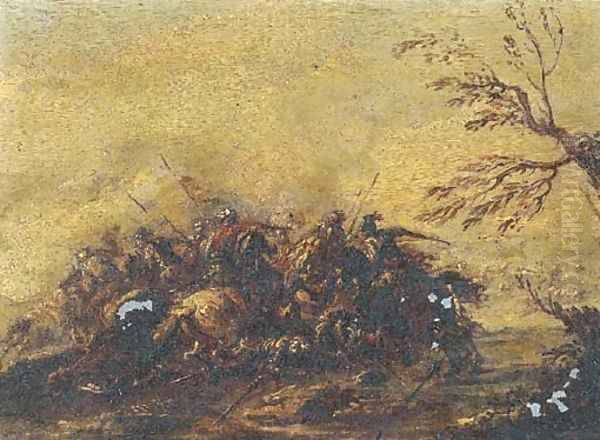 A calvary skirmish - view 1