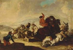 A cavalry skirmish by Francesco Simonini