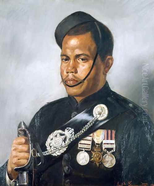 Jemadar Jangia Thapa, 5th Gurkha Regiment, 1890 - view 1