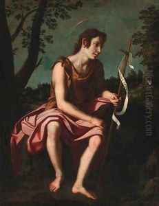 Saint John the Baptist in the wilderness by Florentine School