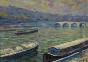 Twilight On The Seine by Nicolas Tarkhoff
