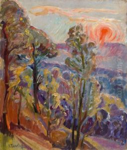 Paysage, Les Grands Arbres by Nicolas Tarkhoff