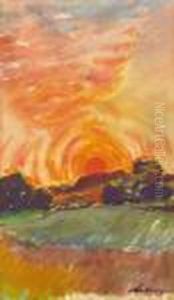 Soleil Levant Embrasant Le Ciel by Nicolas Tarkhoff