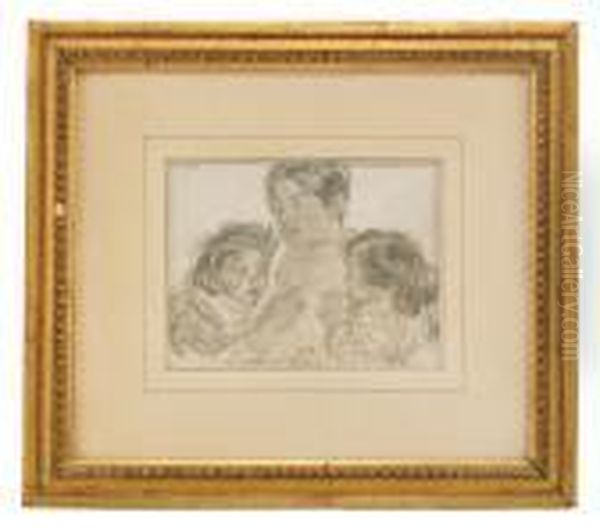 A Mother With Her Children - view 1