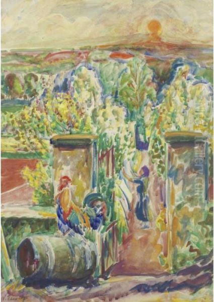 View Of A Farm With Rooster - view 1
