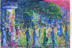 Promenade Sur Les Champs Elysees (ca.1902) by Nicolas Tarkhoff
