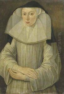 A nun in a habit by Flemish School