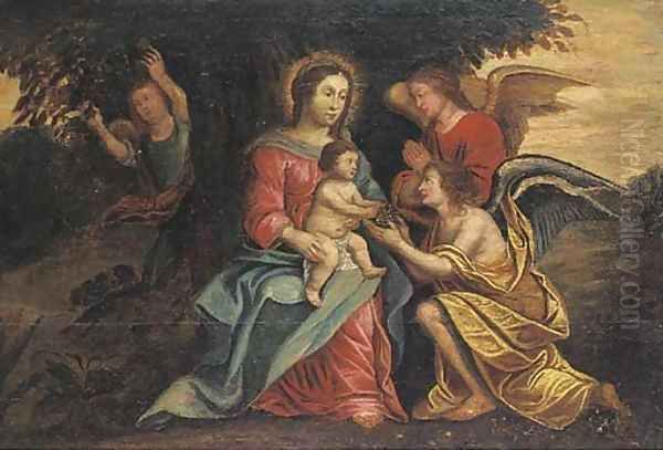 The Virgin and Child attended by Angels - view 1