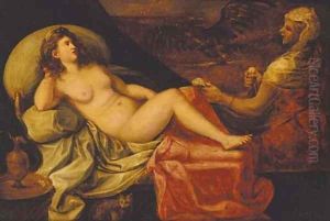 Danae and Jupiter by Flemish School