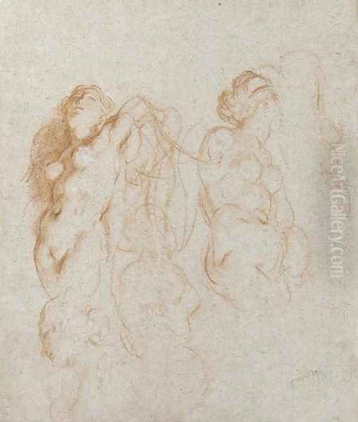 Two studies of nudes - view 1