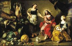 Christ in the House of Mary and Martha by Flemish School
