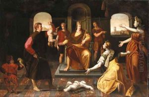 The Judgement of King Solomon by Flemish School