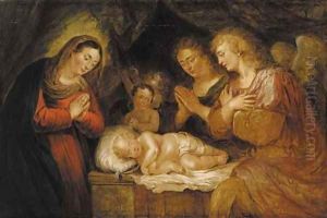 The Nativity by Flemish School