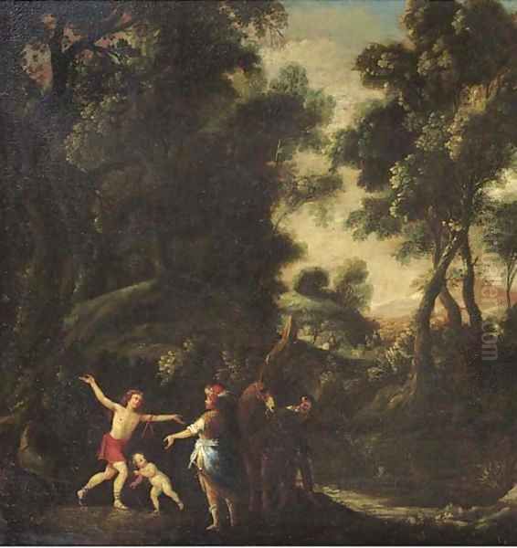 A mythological scene in a wooded landscape - view 1