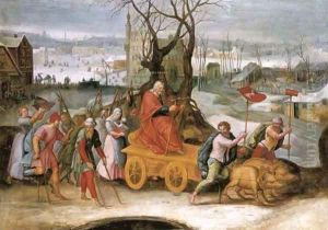 An allegory of the month of December