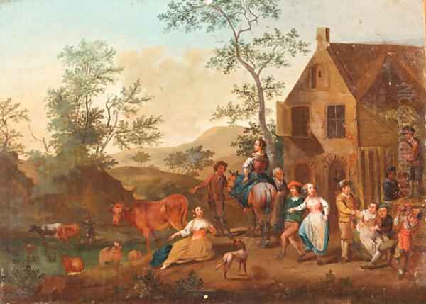 Landscapes with Peasants Dancing - view 1