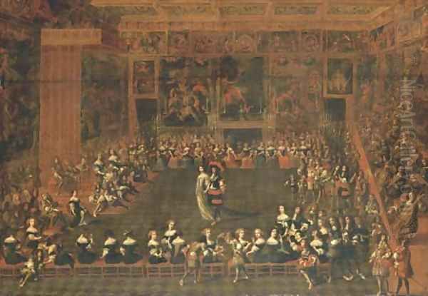 The opening of a Ball in a palatial Assembly Room - view 1