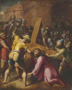 Christ on the Road to Calvary by Flemish School