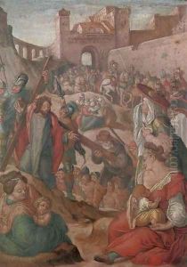 Christ on the Road to Calvary 2 by Flemish School