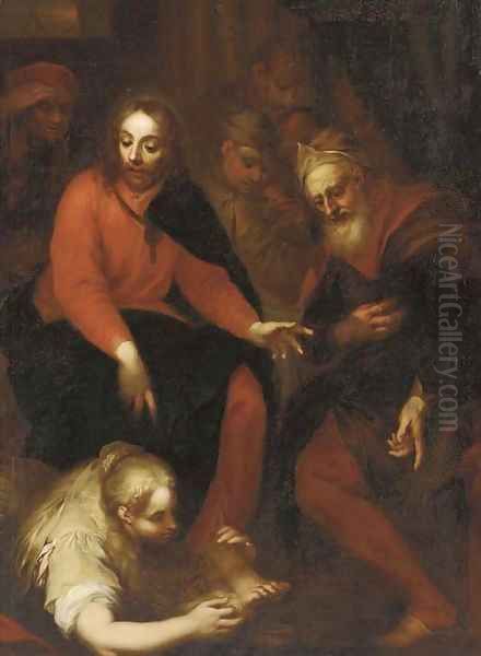 Mary Magdalane washing Christ's Feet - view 1
