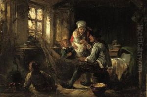 Admiring The Newborn by Herman Frederik Carel ten Kate