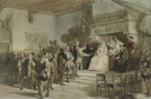 Margaret, Duchess Of Parma, Receiving The Nobility by Herman Frederik Carel ten Kate