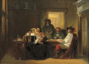 A Game Of Cards by Herman Frederik Carel ten Kate