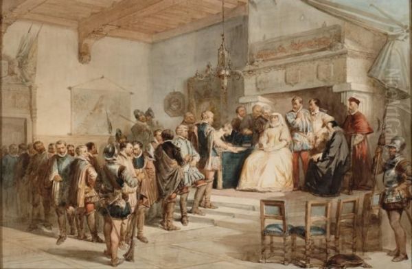 Margaret Of Parma Welcomes Dutch Noblemen On 5 April 1566 - view 1