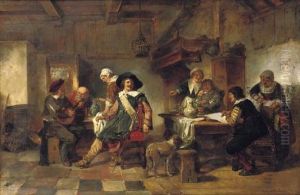 In The Tavern by Herman Frederik Carel ten Kate