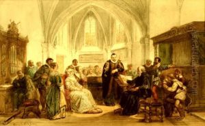 Historische Voorstelling. Gesigneerd En Gedateerd 1864