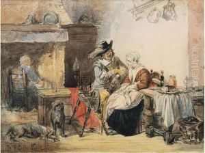 Geanimeerd Interieur by Herman Frederik Carel ten Kate
