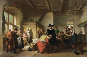 A Merry Company At The Inn by Herman Frederik Carel ten Kate