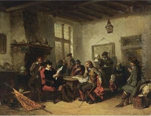 At The Inn by Herman Frederik Carel ten Kate