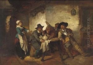 Cavaliers Drinking In The Tavern