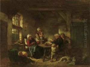 Reading Time: A Family From Marken In An Interior Reading Time: A Family From Marken In An Interior