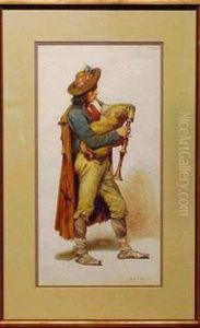 Doodlesack Player by Herman Frederik Carel ten Kate