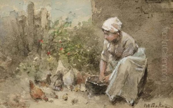 Feeding The Chickens - view 1