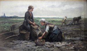 Working In The Fields by Jan Mari Henri Ten Kate