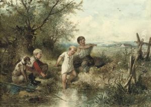 Swimming In The Pond by Jan Mari Henri Ten Kate