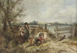 Chasing A Pheasant by Jan Mari Henri Ten Kate