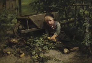 Playing In The Garden by Jan Mari Henri Ten Kate