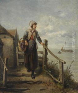 A Fisher Woman On The Island Marken