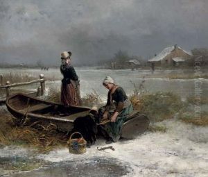 Pulling On The Ice Skates by Jan Mari Henri Ten Kate