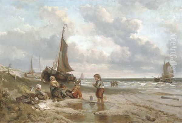 Playing On The Beach - view 1