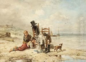 Awaiting The Master's Return Scheveningen Beach by Jan Mari Henri Ten Kate